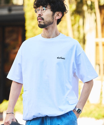 WILD THINGS×FREAK'S STORE / 別注側袋設計 抽繩下擺 短袖T恤