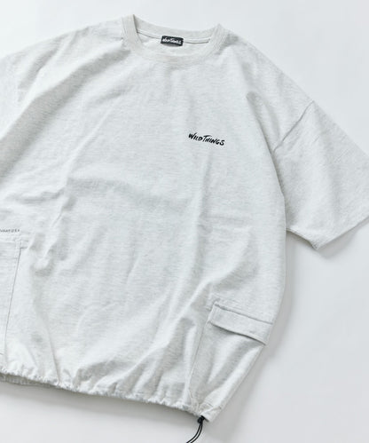 WILD THINGS×FREAK'S STORE / 別注側袋設計 抽繩下擺 短袖T恤