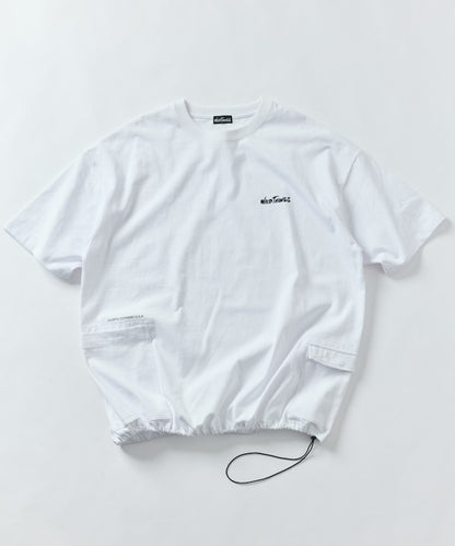 WILD THINGS×FREAK'S STORE / 別注側袋設計 抽繩下擺 短袖T恤