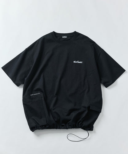 WILD THINGS×FREAK'S STORE / 別注側袋設計 抽繩下擺 短袖T恤