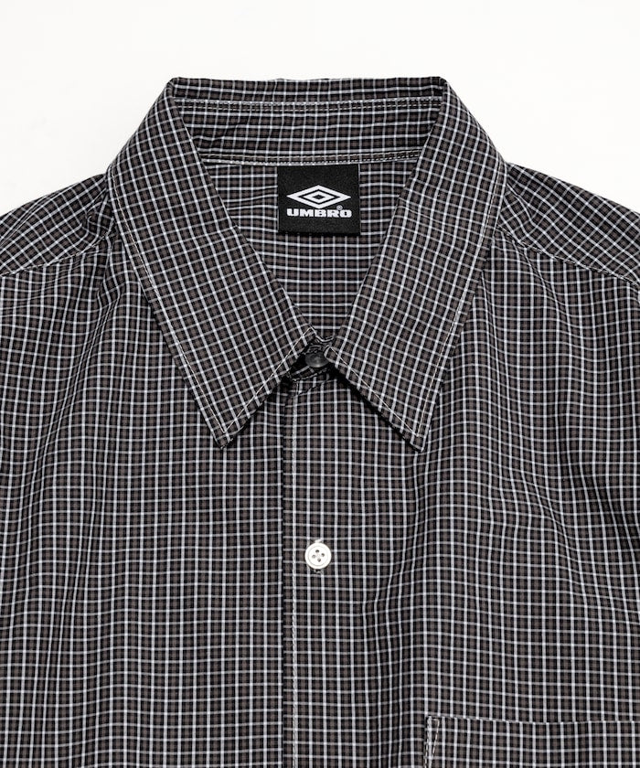 UMBRO / 別注 刺繡格紋襯衫
