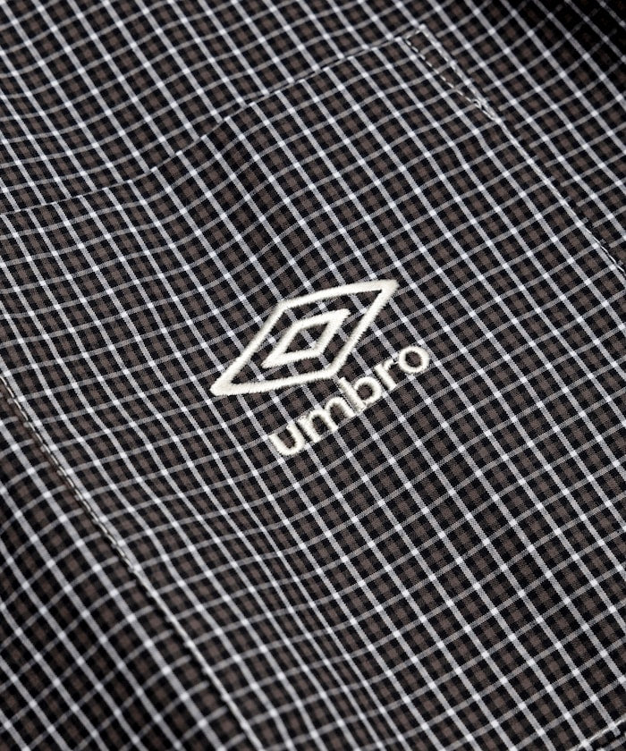 UMBRO / 別注 刺繡格紋襯衫