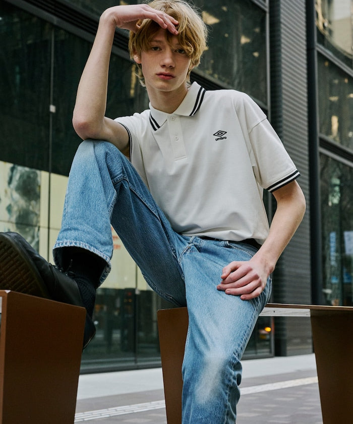 UMBRO / 別注刺繡徽標短袖 POLO 衫