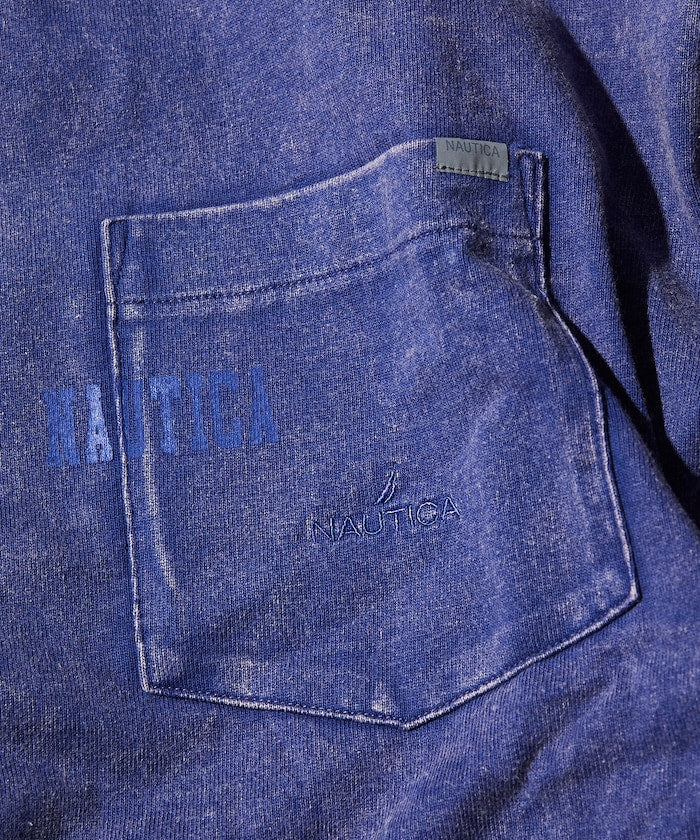 NAUTICA Bleach Washed Hidden Logo S/S PKT Tee / 水洗 口袋 短袖T恤