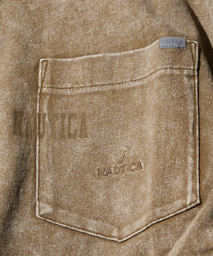 NAUTICA Bleach Washed Hidden Logo S/S PKT Tee / 水洗 口袋 短袖T恤