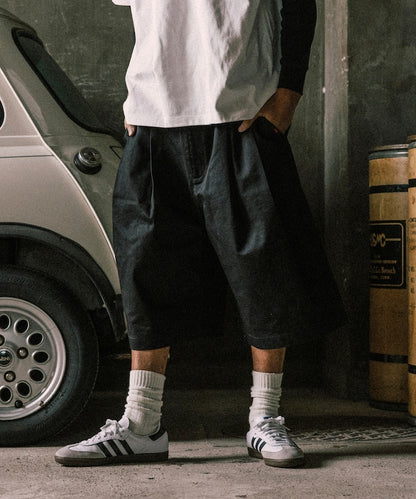 RED KAP × FREAK’S STORE  別注 2TUCK BAGGY WIDE TWILL SHORTS PANTS / 雙褶寬版斜紋短褲