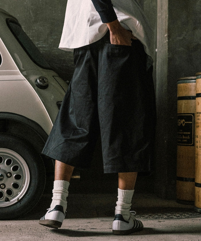 RED KAP × FREAK’S STORE  別注 2TUCK BAGGY WIDE TWILL SHORTS PANTS / 雙褶寬版斜紋短褲