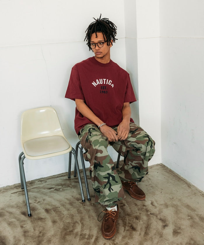 NAUTICA Felt Patch Arch Logo S/S Tee / 經典弧形 短袖T恤