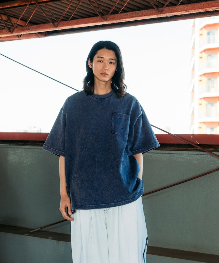 NAUTICA Bleach Washed Hidden Logo S/S PKT Tee / 水洗 口袋 短袖T恤