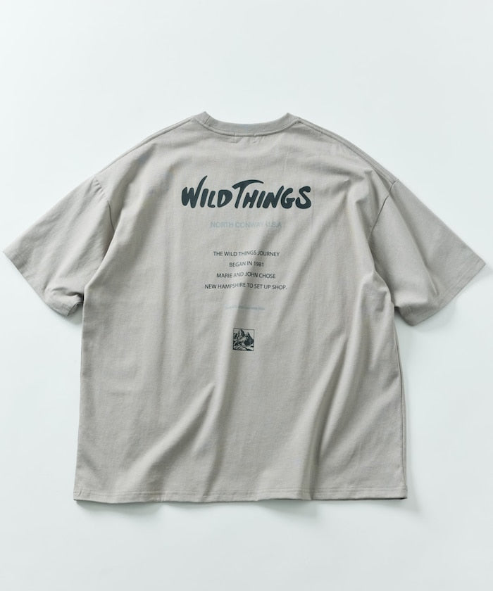 WILD THINGS×FREAK'S STORE / 背後標誌 短袖T恤