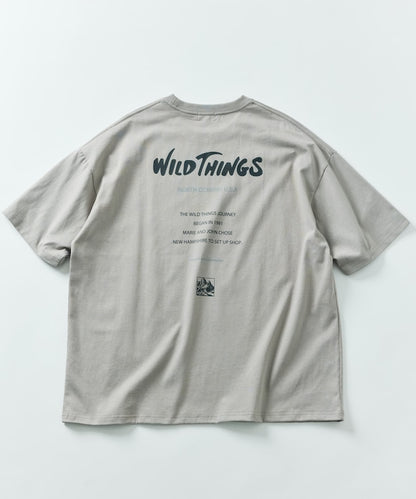 WILD THINGS×FREAK'S STORE / 背後標誌 短袖T恤