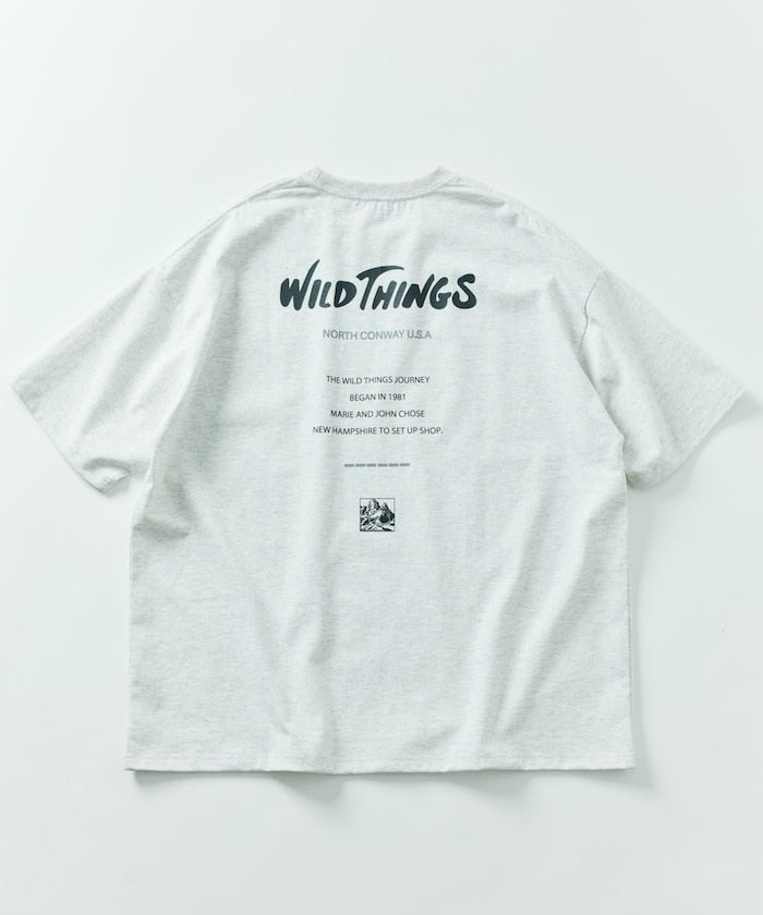WILD THINGS×FREAK'S STORE / 背後標誌 短袖T恤