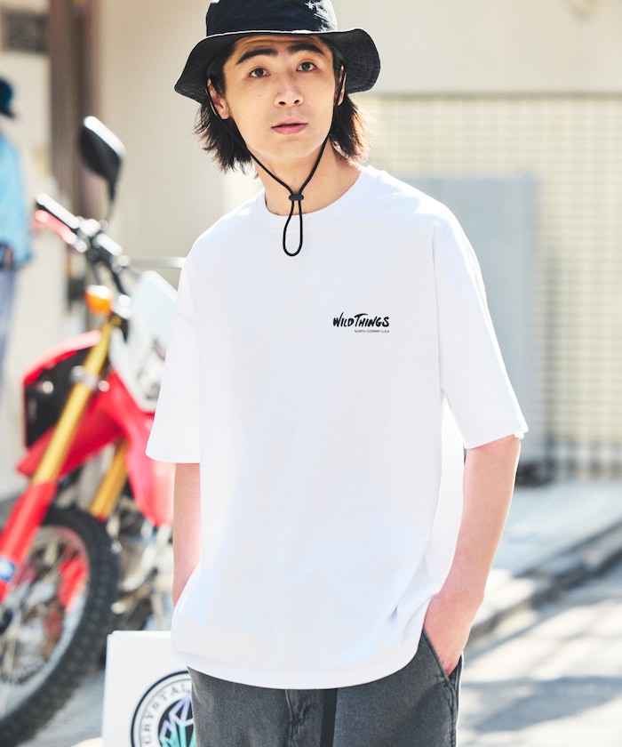 WILD THINGS×FREAK'S STORE / 背後標誌 短袖T恤