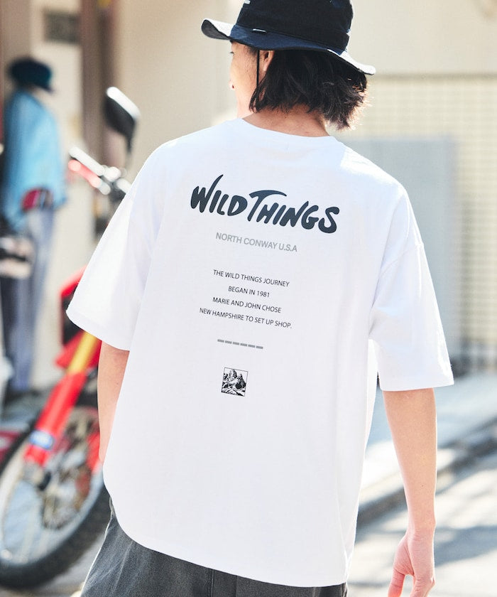 WILD THINGS×FREAK'S STORE / 背後標誌 短袖T恤