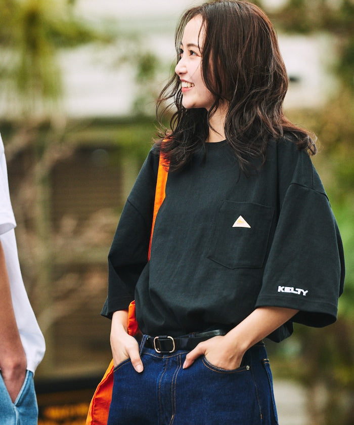 KELTY×FREAK'S STORE / 刺繡小標 口袋 短袖T恤