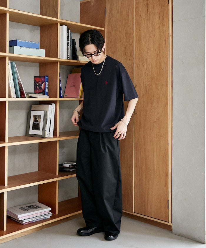 U.S. POLO ASSN. / 涼感刺繡短袖T恤＋短褲 套裝組