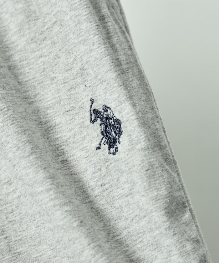 U.S. POLO ASSN. / 涼感刺繡短袖T恤＋短褲 套裝組