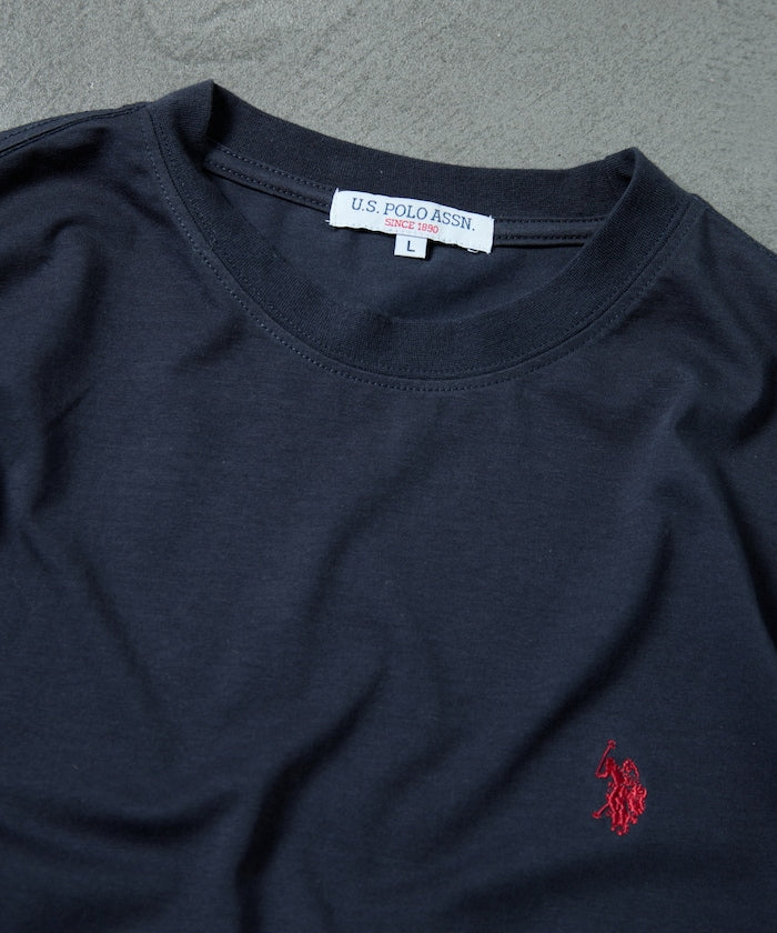 U.S. POLO ASSN. / 涼感刺繡短袖T恤＋短褲 套裝組