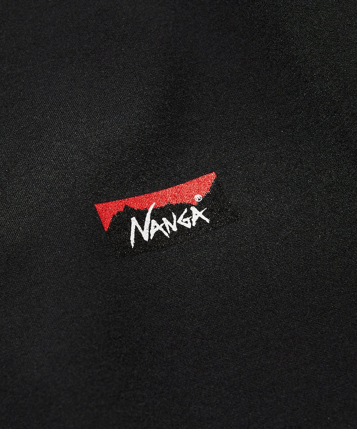 NANGA / 別注 neo-PRO 大LOGO 吸水速乾  抗UV 短袖T恤（日本製）