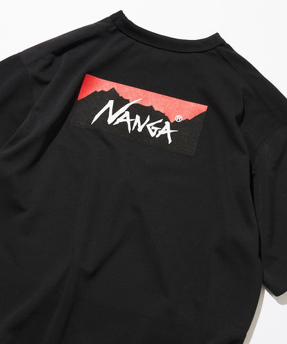 NANGA / 別注 neo-PRO 大LOGO 吸水速乾  抗UV 短袖T恤（日本製）