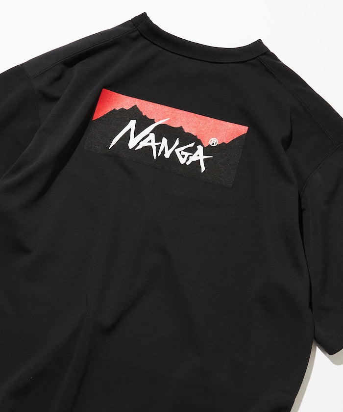 NANGA / 別注 neo-PRO 大LOGO 吸水速乾  抗UV 短袖T恤（日本製）