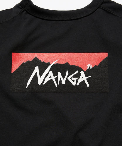 NANGA / 別注 neo-PRO 大LOGO 吸水速乾  抗UV 短袖T恤（日本製）