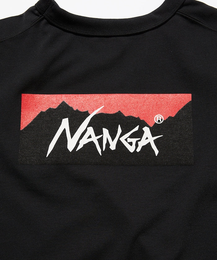 NANGA / 別注 neo-PRO 大LOGO 吸水速乾  抗UV 短袖T恤（日本製）