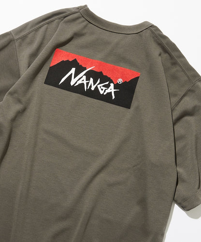 NANGA / 別注 neo-PRO 大LOGO 吸水速乾  抗UV 短袖T恤（日本製）