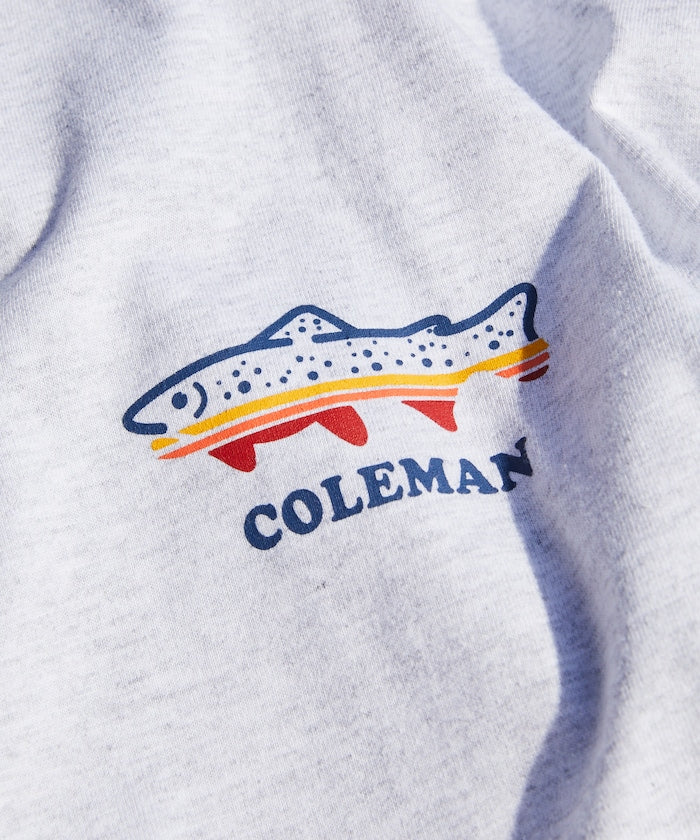 Coleman × FREAK'S STORE Fishing Goods / 背後插畫 短袖T恤
