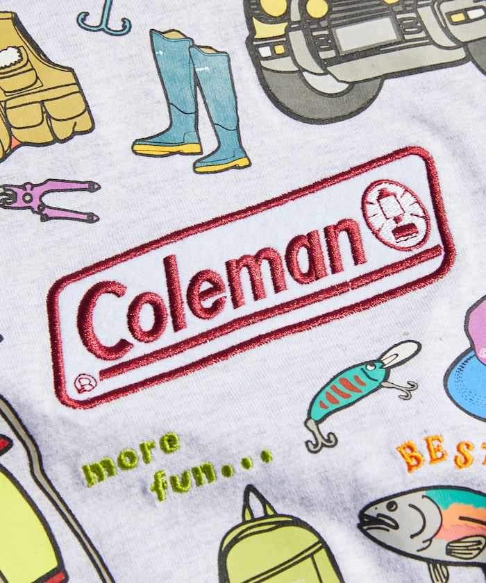 Coleman × FREAK'S STORE Fishing Goods / 背後插畫 短袖T恤