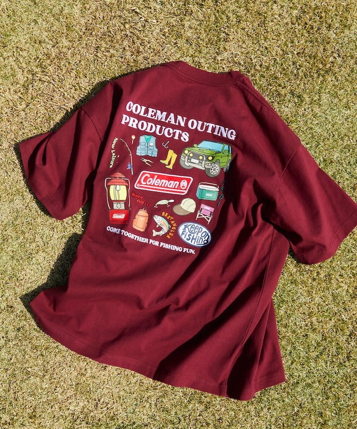 Coleman × FREAK'S STORE Fishing Goods / 背後插畫 短袖T恤