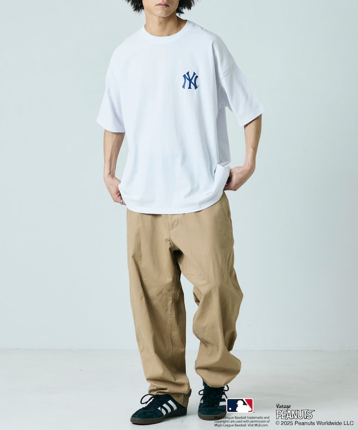 PEANUTS × MLB 聯名限定 短袖T恤 / YANKEES