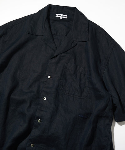 CAHLUMN Belgium Linen Open Collar Shirt 1.1 / 比利時亞麻開領 短襯衫
