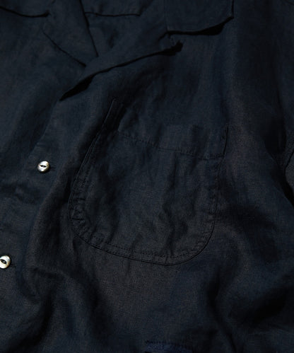 CAHLUMN Belgium Linen Open Collar Shirt 1.1 / 比利時亞麻開領 短襯衫