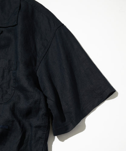 CAHLUMN Belgium Linen Open Collar Shirt 1.1 / 比利時亞麻開領 短襯衫