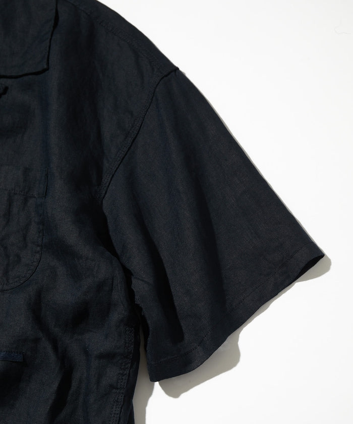 CAHLUMN Belgium Linen Open Collar Shirt 1.1 / 比利時亞麻開領 短襯衫
