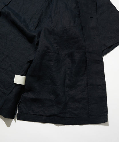 CAHLUMN Belgium Linen Open Collar Shirt 1.1 / 比利時亞麻開領 短襯衫