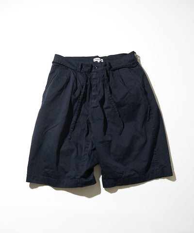 CAHLUMN Extra Long Staple Organic Cotton 2 Tuck Chino Shorts / 有機棉雙褶寬版短褲