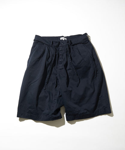 CAHLUMN Extra Long Staple Organic Cotton 2 Tuck Chino Shorts / 有機棉雙褶寬版短褲