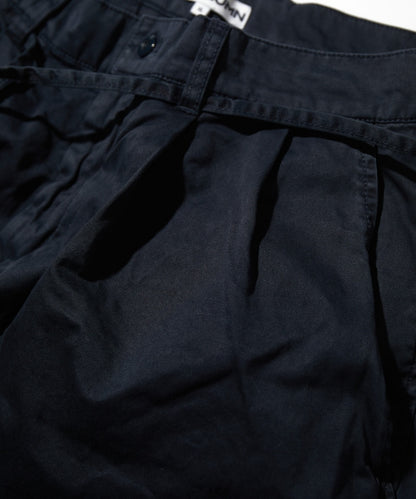 CAHLUMN Extra Long Staple Organic Cotton 2 Tuck Chino Shorts / 有機棉雙褶寬版短褲