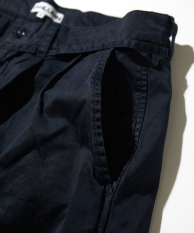 CAHLUMN Extra Long Staple Organic Cotton 2 Tuck Chino Shorts / 有機棉雙褶寬版短褲