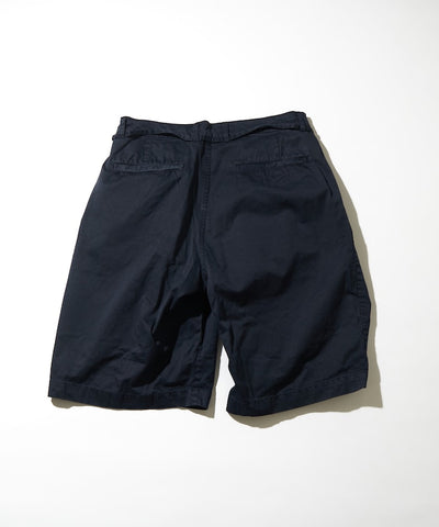 CAHLUMN Extra Long Staple Organic Cotton 2 Tuck Chino Shorts / 有機棉雙褶寬版短褲