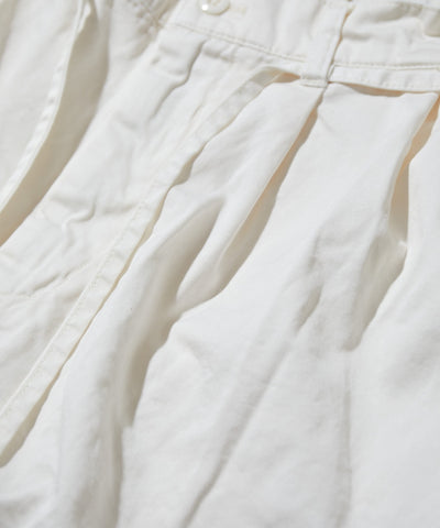 CAHLUMN Extra Long Staple Organic Cotton 2 Tuck Chino Shorts / 有機棉雙褶寬版短褲