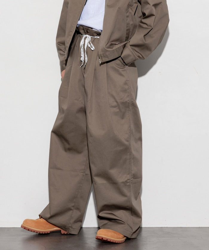 RED KAP 別注 SMU PT-38 2TUCK BAGGY WIDE TWILL PANTS / 別注寬版雙褶厚斜紋工作圓筒長褲
