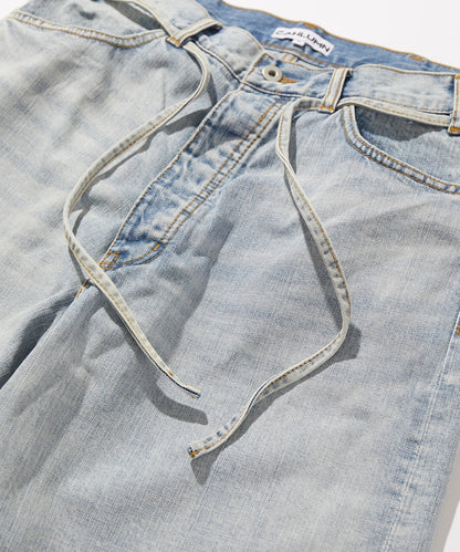 CAHLUMN Selvedge Denim Baggy Shorts / 13.2oz 日本織製 藍耳水洗丹寧短褲｜