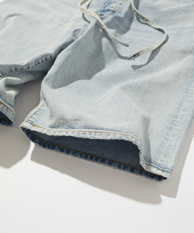 CAHLUMN Selvedge Denim Baggy Shorts / 13.2oz 日本織製 藍耳水洗丹寧短褲｜
