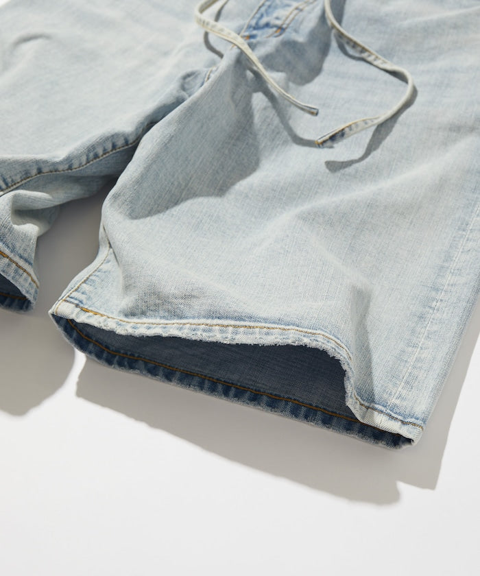 CAHLUMN Selvedge Denim Baggy Shorts / 13.2oz 日本織製 藍耳水洗丹寧短褲｜