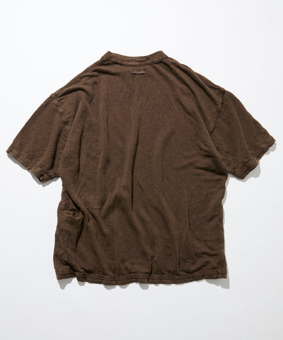 CAHLUMN French Linen Pocket T-Shirt / 法國諾曼地亞亞麻 雙面 口袋T恤