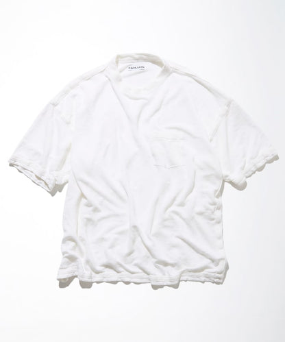 CAHLUMN French Linen Pocket T-Shirt / 亞麻 口袋 短袖T恤