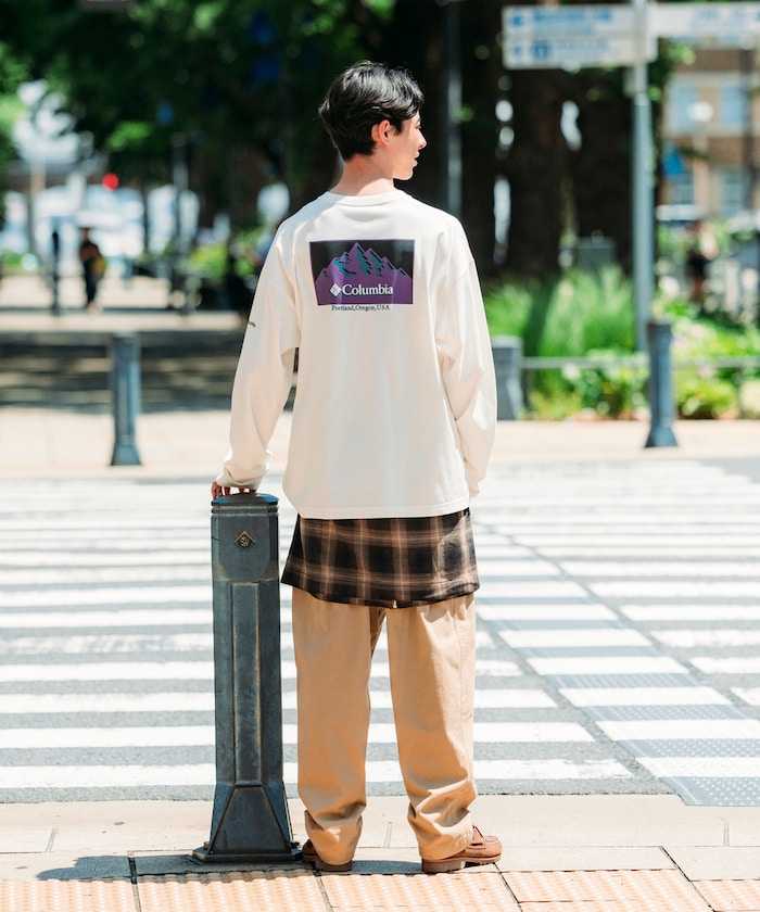 COLUMBIA X FREAK’S STORE / 山景長袖T恤